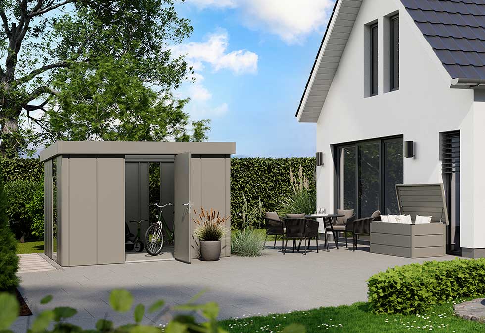 Domek JUNO w wersji Design z płaskim dachem