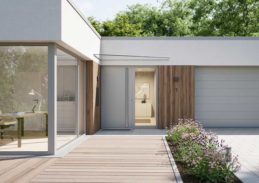 Aluminiowe drzwi zewnętrzne ThermoSafe