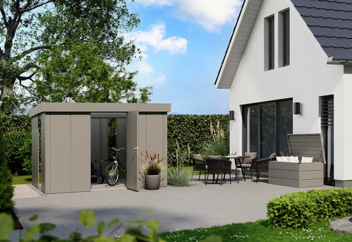 Odkryj wiosenną promocję Hörmann na domki i skrzynie ogrodowe JUNO