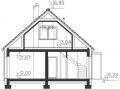 Gotowy projekt domu Vitez przekrój