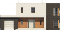 Gotowy projekt domu Carrara elewacja przód