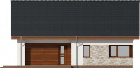 Gotowy projekt domu Pireus III Pasywny 3b elewacja przód