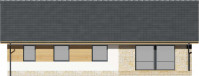 Gotowy projekt domu Arosa II elewacja tył