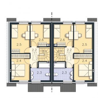 Gotowy projekt domu Tromso II rzut Poddasze