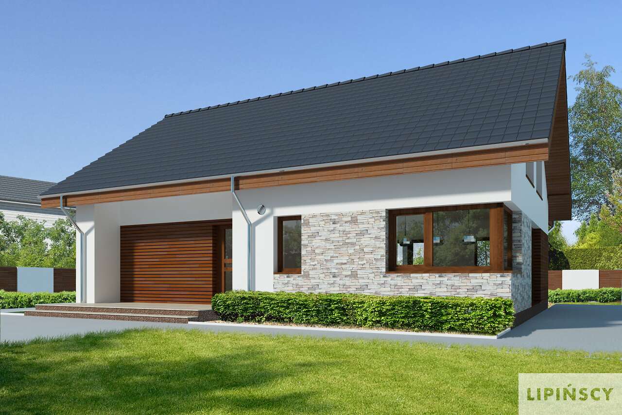Projekt domu Pireus III Pasywny 3b LDP03b - 139.06m² - Lipińscy Domy