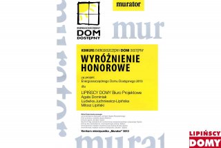 Otrzymaliśmy wyróżnienie w konkursie Muratora na Energooszczędny Dom Dostęny 2013